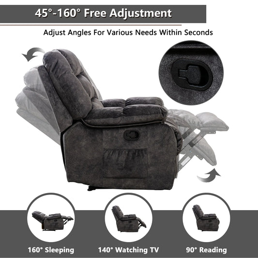 Manual Body Massage With Heating Function Sofa Chair Comfortable Elderly Chair Functional Chair With Storage Bag