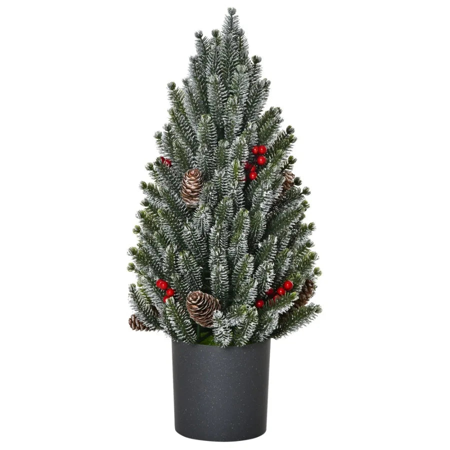 18 Tall Unlit Miniature Snow Flocked Tabletop Artificial Christmas Tree