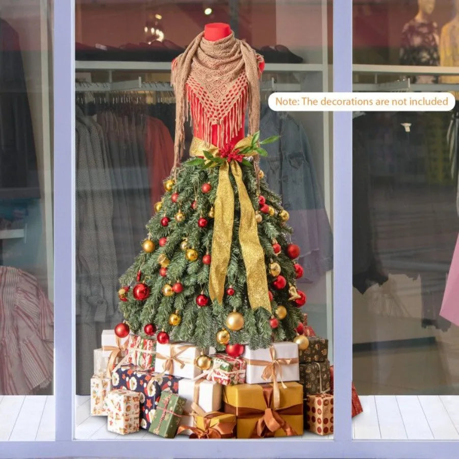 5 FT Prelit Manneq Artificial Christmas Tree Dress
