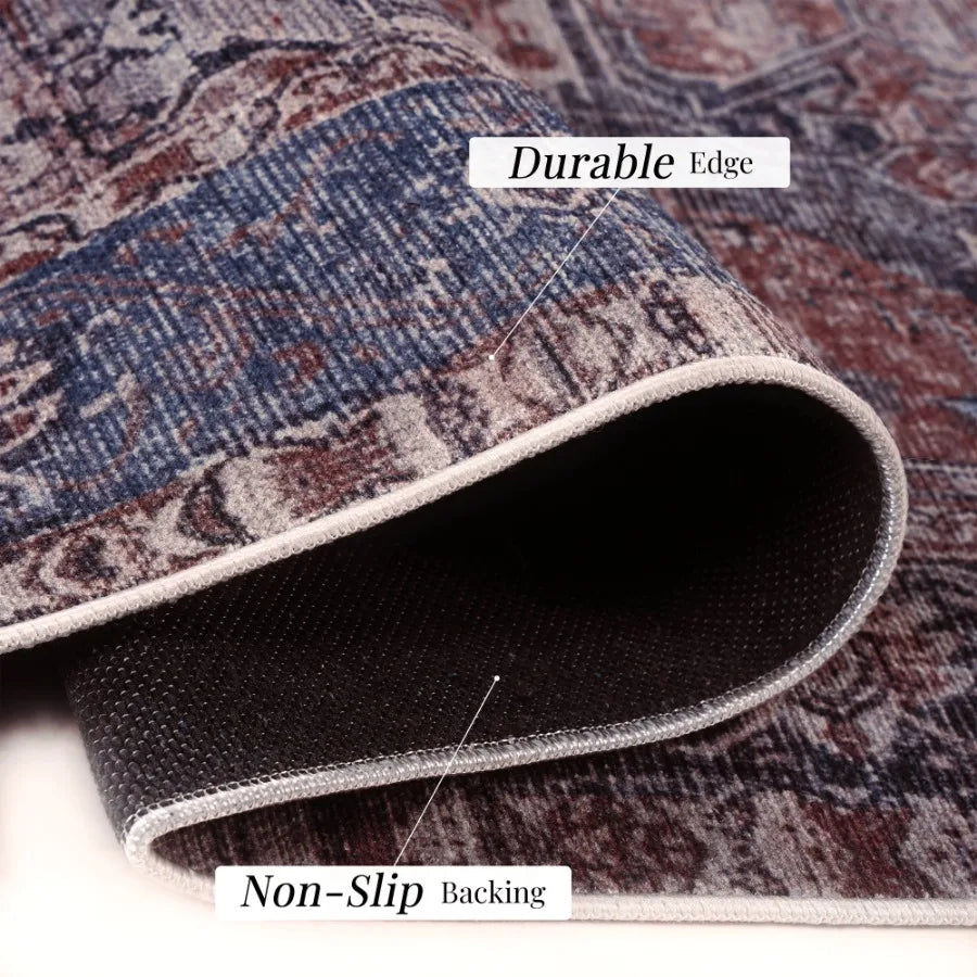 2x3 Washable Area Rugs LowPile NonSlip NonShedding Foldable