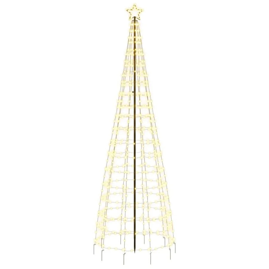 Christmas Tree Light with Spikes 570 LEDs Warm White 118.1