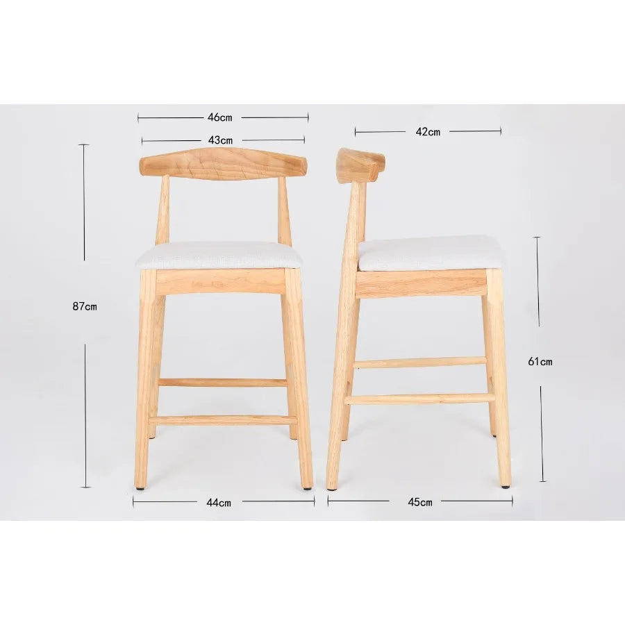 Modern Design Solid Wood 24 Counter Stools