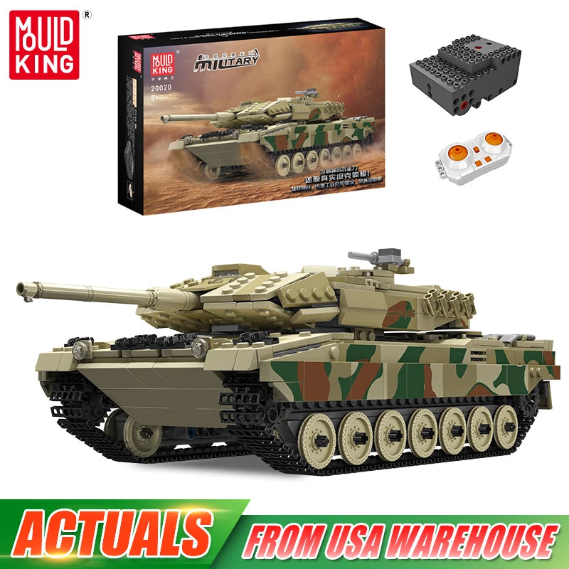 tank toy Technical The APP&RC Leopard 2 Tank Building Block Assembly Tank Brick Set Kids Christmas Gift