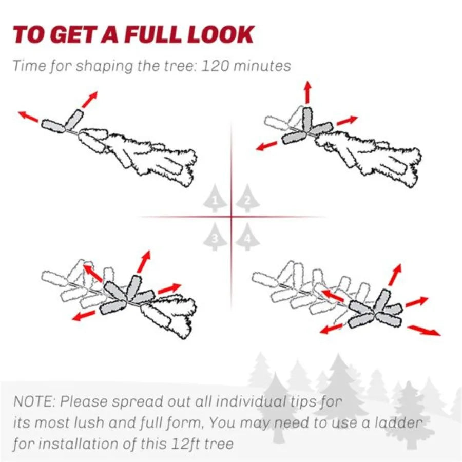 6ft Christmas tree, 2025 year