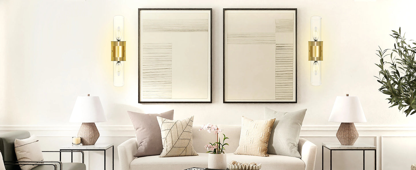 Metal Wall Sconces  for Bedroom Bathroom