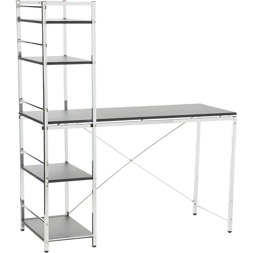 ACME Elvis Computer Desk in Black & Chrome