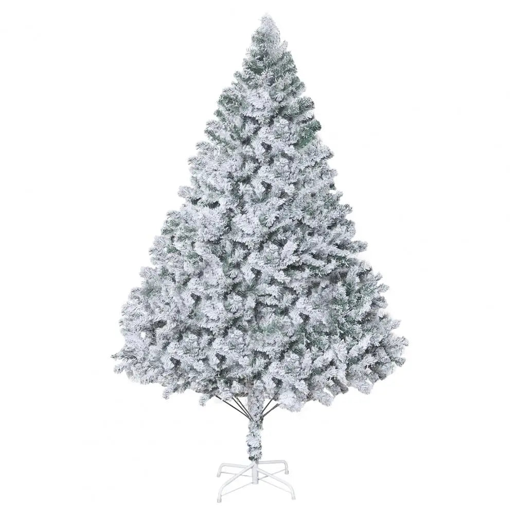 6.9ft White Flocked Artificial Christmas Tree,