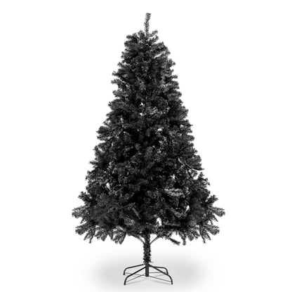 6ft 1600 Branches PVC Christmas Tree Black