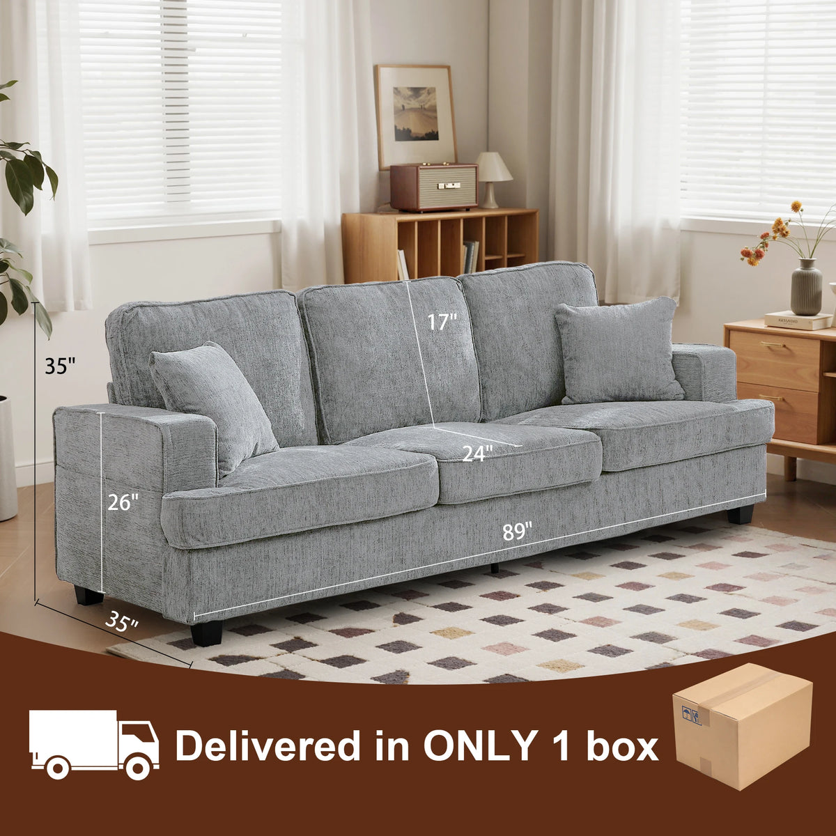 Couch Extra Comfy Soft Seats