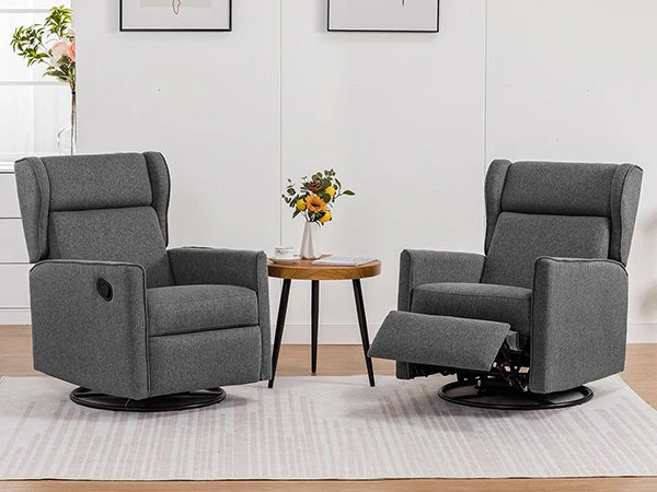 Comhoma Rocking Recliner Chair, Swivel Glider