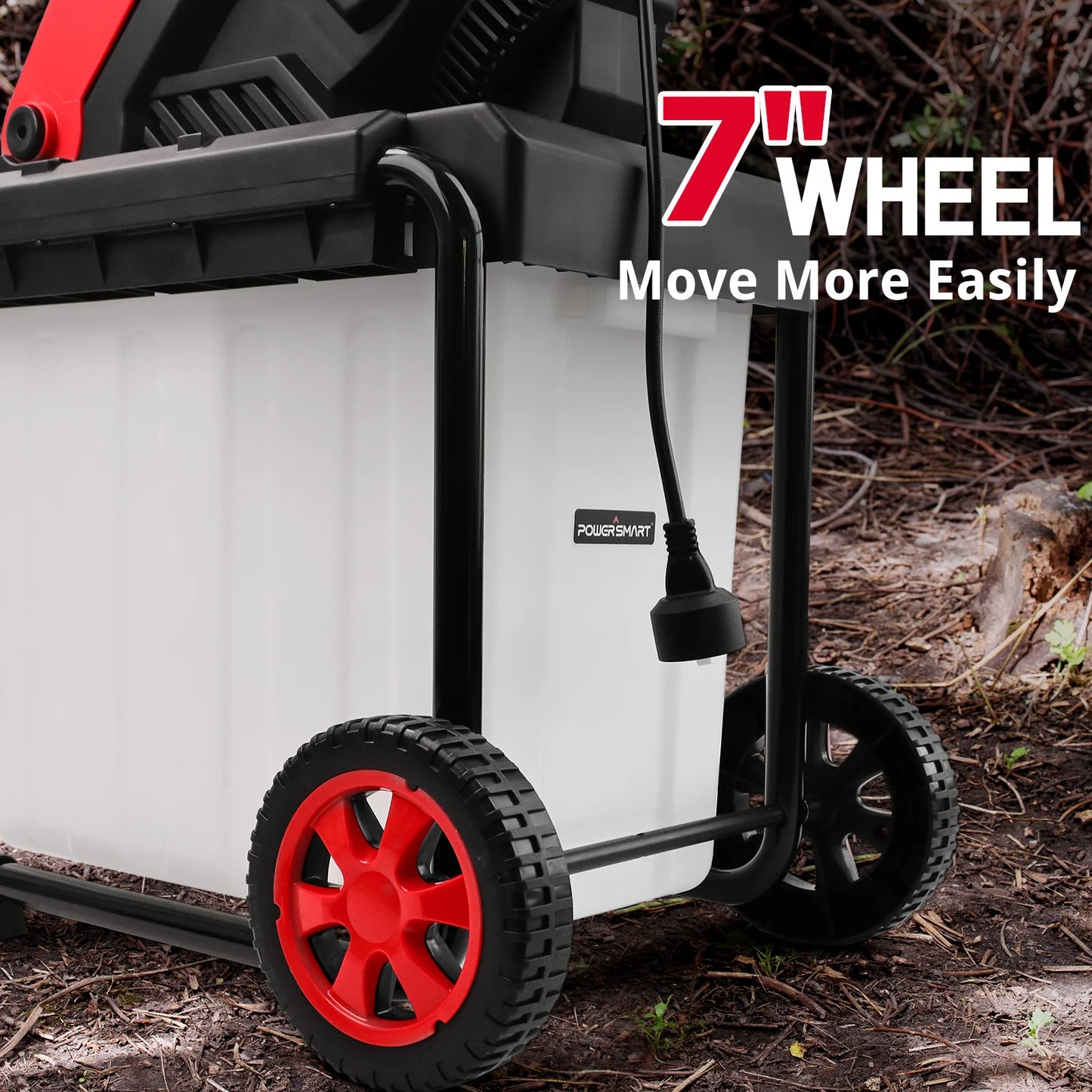 15Amp Electric Wood Chipper Leaf Mulcher w/ Collection Bin PS12A