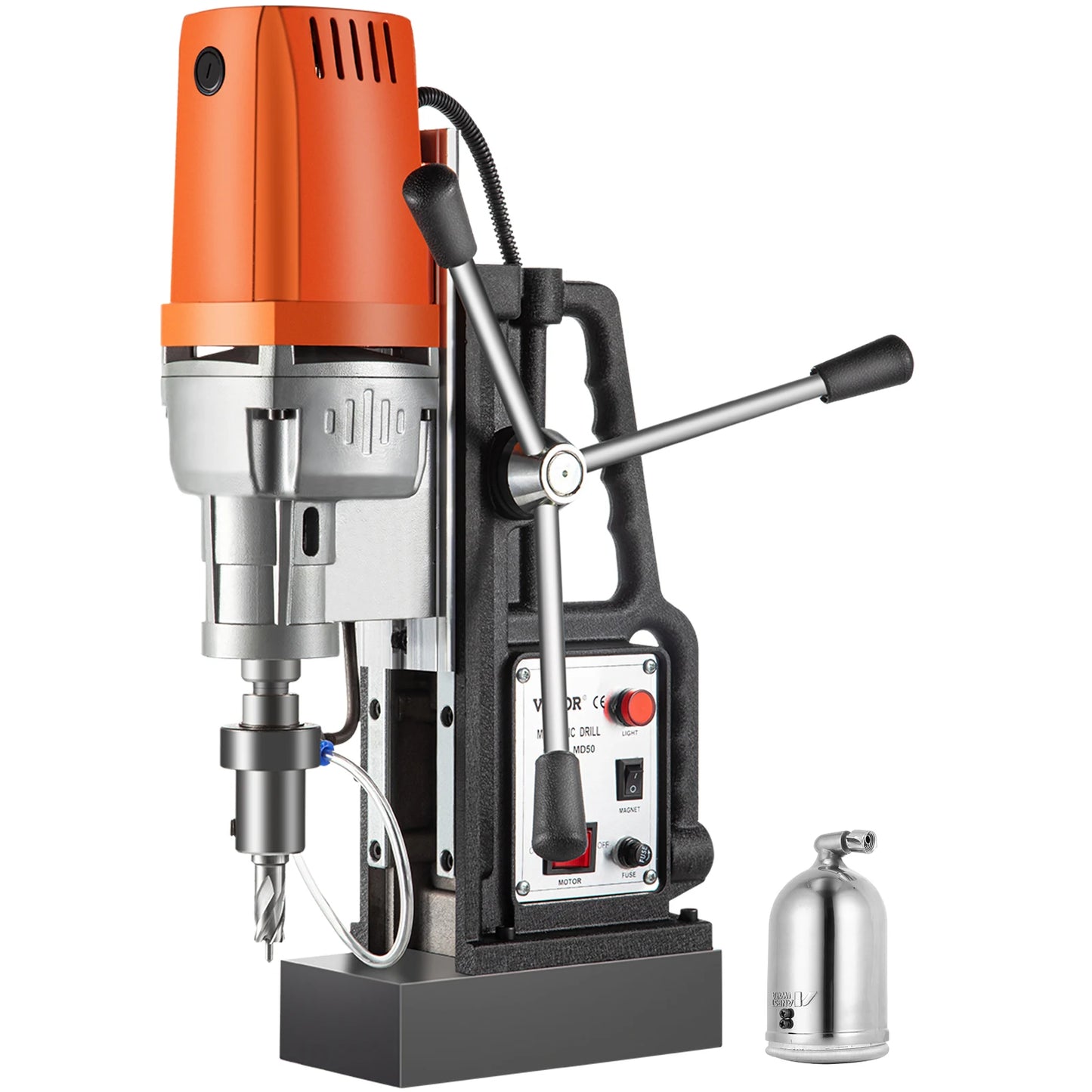Magnetic Drill Press Kit 1680W Electric Bench Drilling Machine 2900LBS Magnet with HSS Annular Cutter Bits