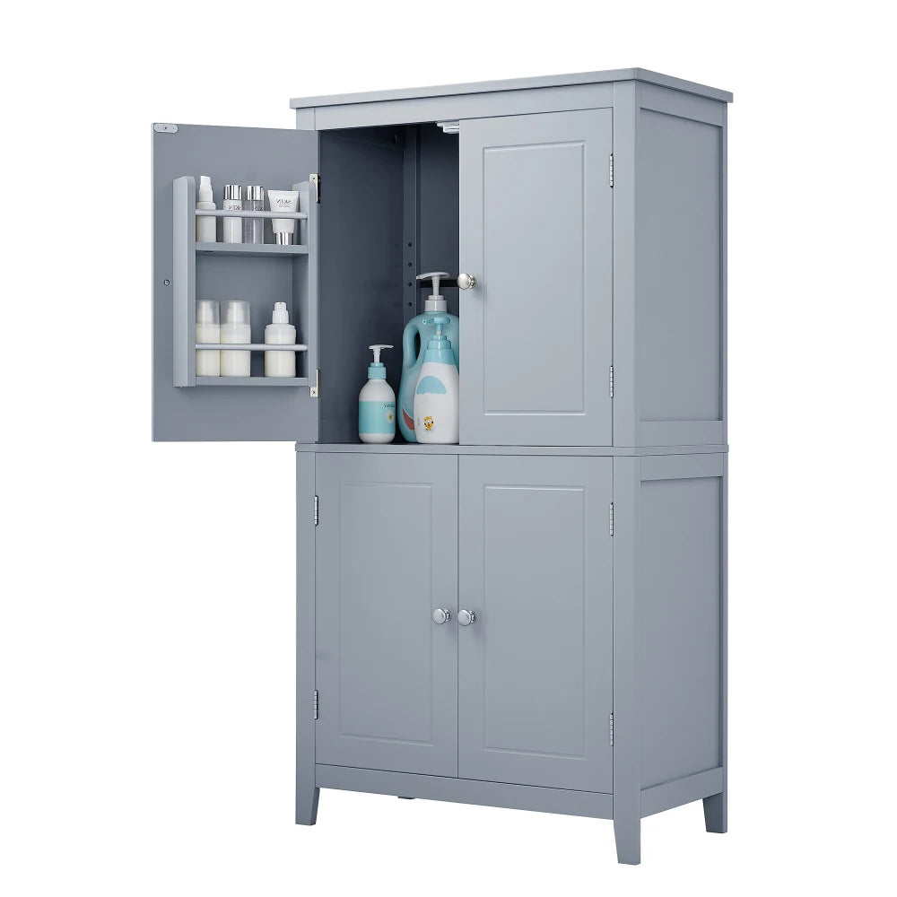 Elegant Bathroom Floor Storage Cabinet