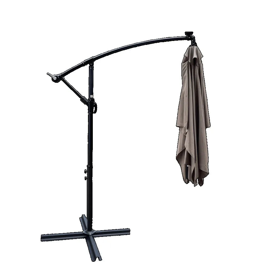 Rectangle 2x3M Outdoor Patio Umbrella Solar Powered LED Lighted