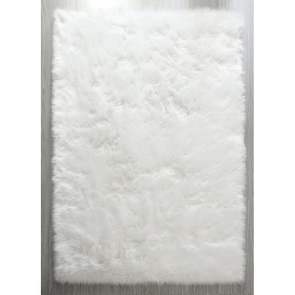 Faux Fur Sheepskin Area Rug Bedroom Blanket Living Room