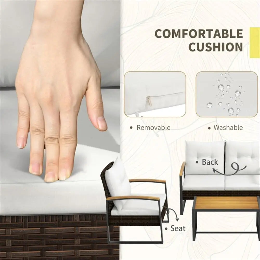 Stylish Garden Sofa Set - Comfortable Outdoor Seating - Fast Shipping from