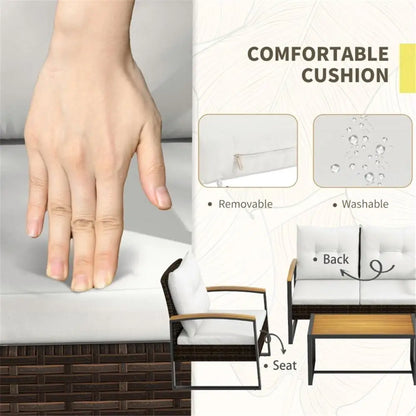 Stylish Garden Sofa Set - Comfortable Outdoor Seating - Fast Shipping from