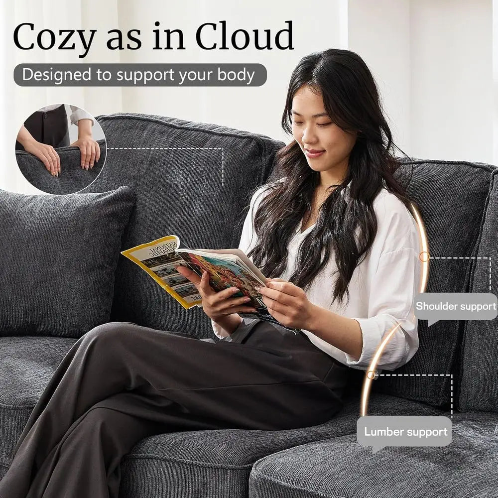 Couch Cloud Sofa in Chenille