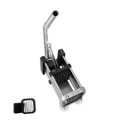 Potato Dicer, French Fries Maker with 1/2 Inch Durable Stainless Steel Knife, Manual Vegetable Chopper with Suction Cup
