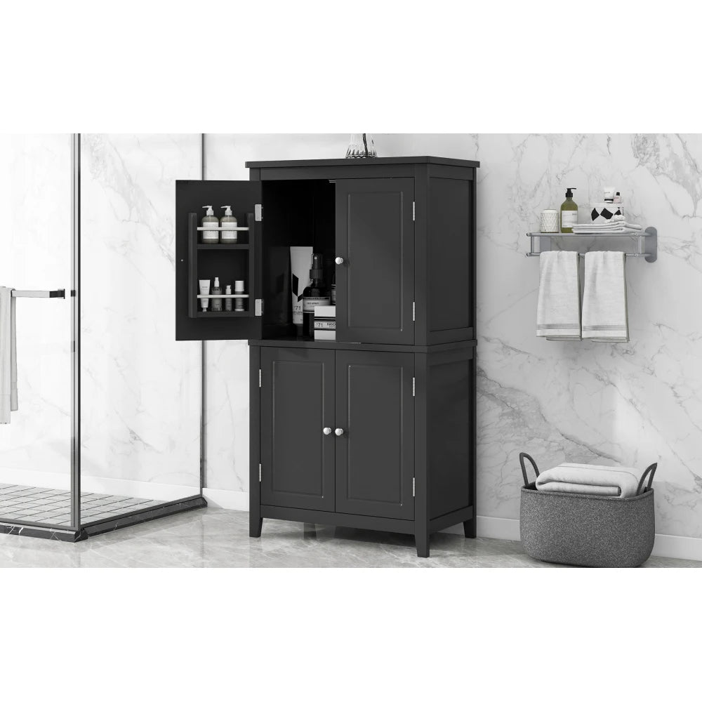 Elegant Bathroom Floor Storage Cabinet