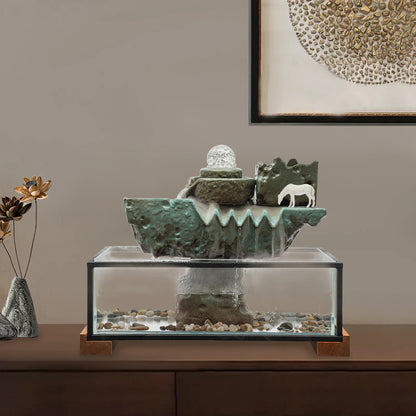 Zen Tabletop Water Fountain  Fish Tank