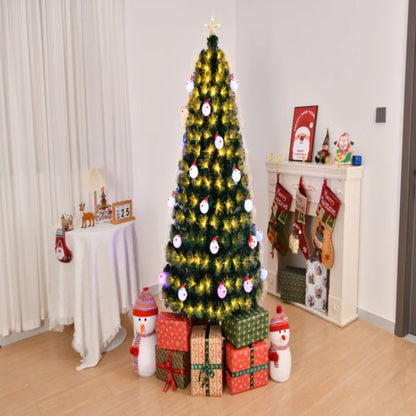 6 FT Prelit Fiber Optic Christmas Tree Artificial Xmas Tree