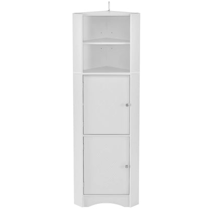 Corner, Freestanding Storage Cabinet Adjustable Shelves,