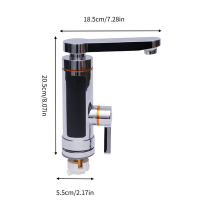 Electric Hot Water Faucet with Digital Display,