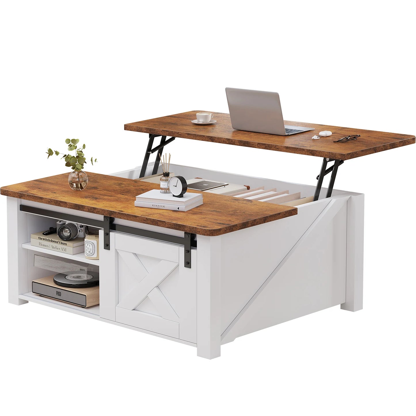 Wood Lift Top Coffee Tables Square Living Room Adjustable Storage Shelf Easy Lift Or Lower For Tea Dining Tables