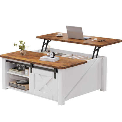 Wood Lift Top Coffee Tables Square Living Room Adjustable Storage Shelf Easy Lift Or Lower For Tea Dining Tables