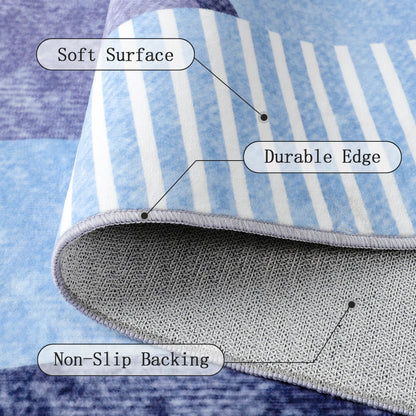 Area Rugs for Living Room, Machine Washable Vintage Rug,