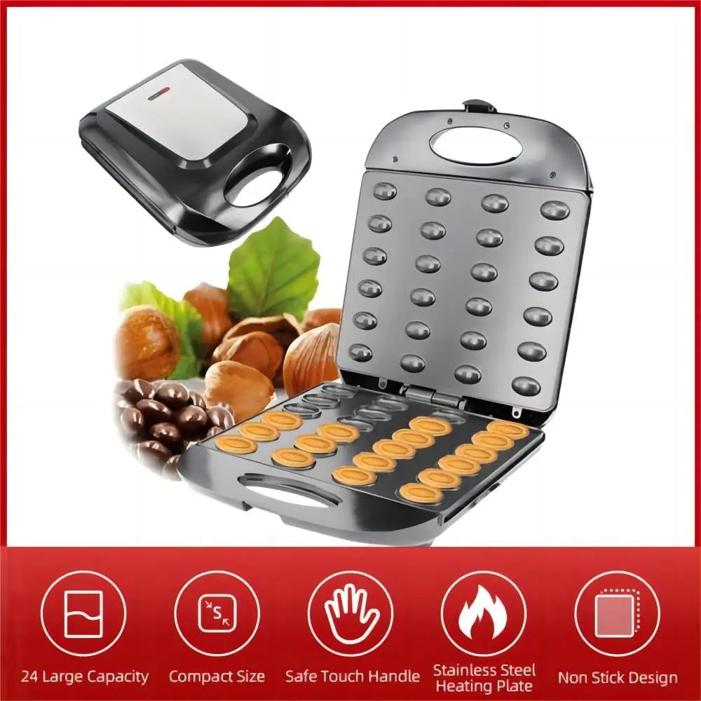 Walnut Cookie Maker, Non-Stick Double Sided Walnut Cookie, Electric Maker