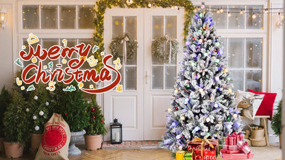 7.5FT PE/PVC/Pine Mixed Christmas Tree