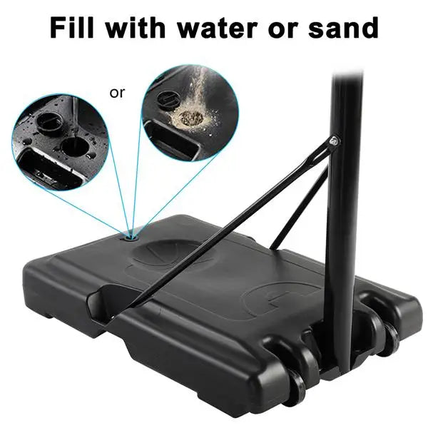 Basketball Hoop Outdoor Portable  Adjustable Height