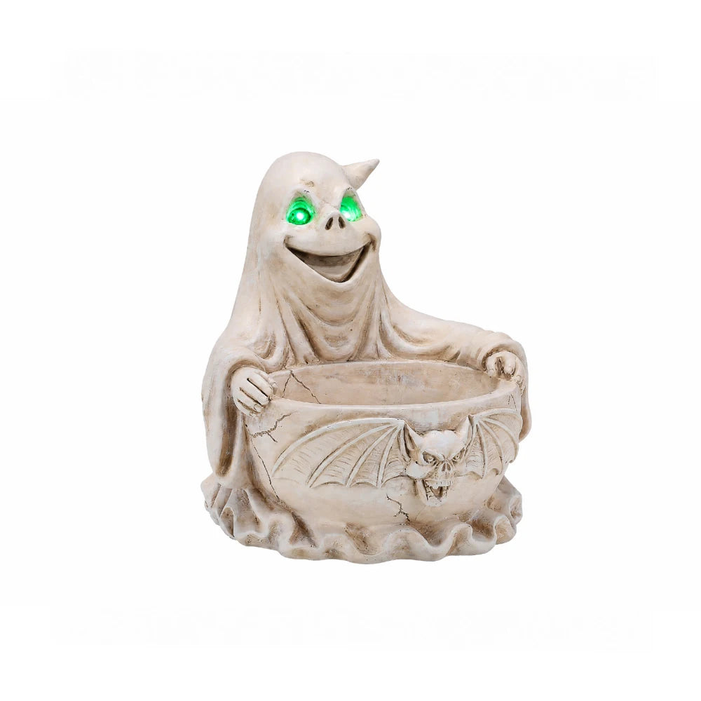 Halloween Ghost Candy Dish with LED Light