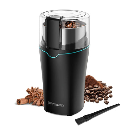 Professional Coffee Grinder with Removable Stainless Steel Cup Coffee Beans Grinder for Spices Herb Grain Mill for Kitchen 300W