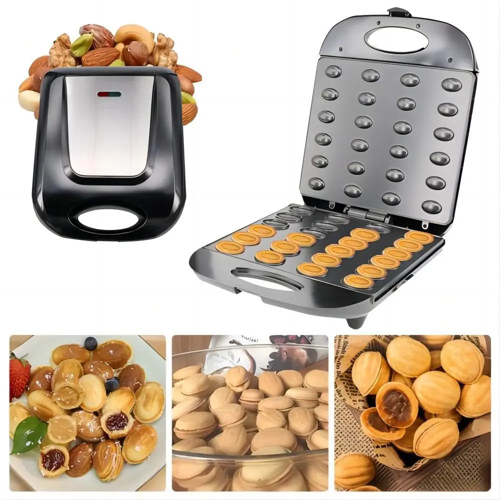 Walnut Cookie Maker, Non-Stick Double Sided Walnut Cookie, Electric Maker