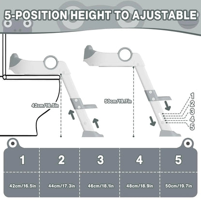 Potty Training Seat with Adjustable Height Step  Toilet Trainer for Girls Boys