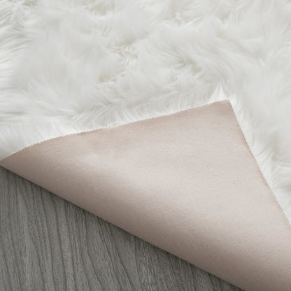 Faux Fur Sheepskin Area Rug Bedroom Blanket Living Room