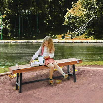 Outdoor Bench 63 inches Wood Garden Bench