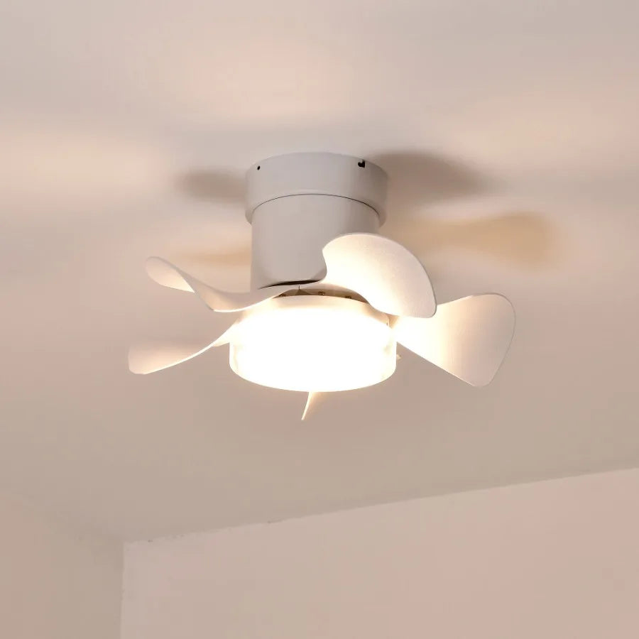 21 inch Ceiling Fan with 3 Color Temperatures Light and Remote Control DC Motor Powerful and low noise Small Space ceiling fan