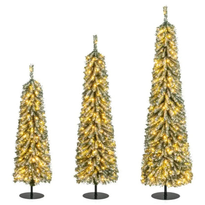4/5/6 Feet Artificial Christmas Tree Set of 3
