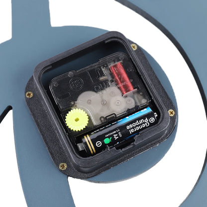 Durable Stylish Musical Note Wall Clock, Silent Non-Ticking, Battery Operated,