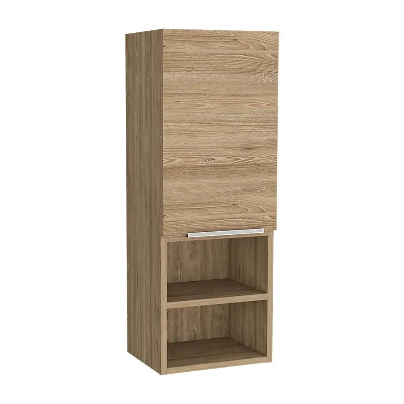 Medicine Cabinet with Two Shelves, Pine Finish, Stylish Storage