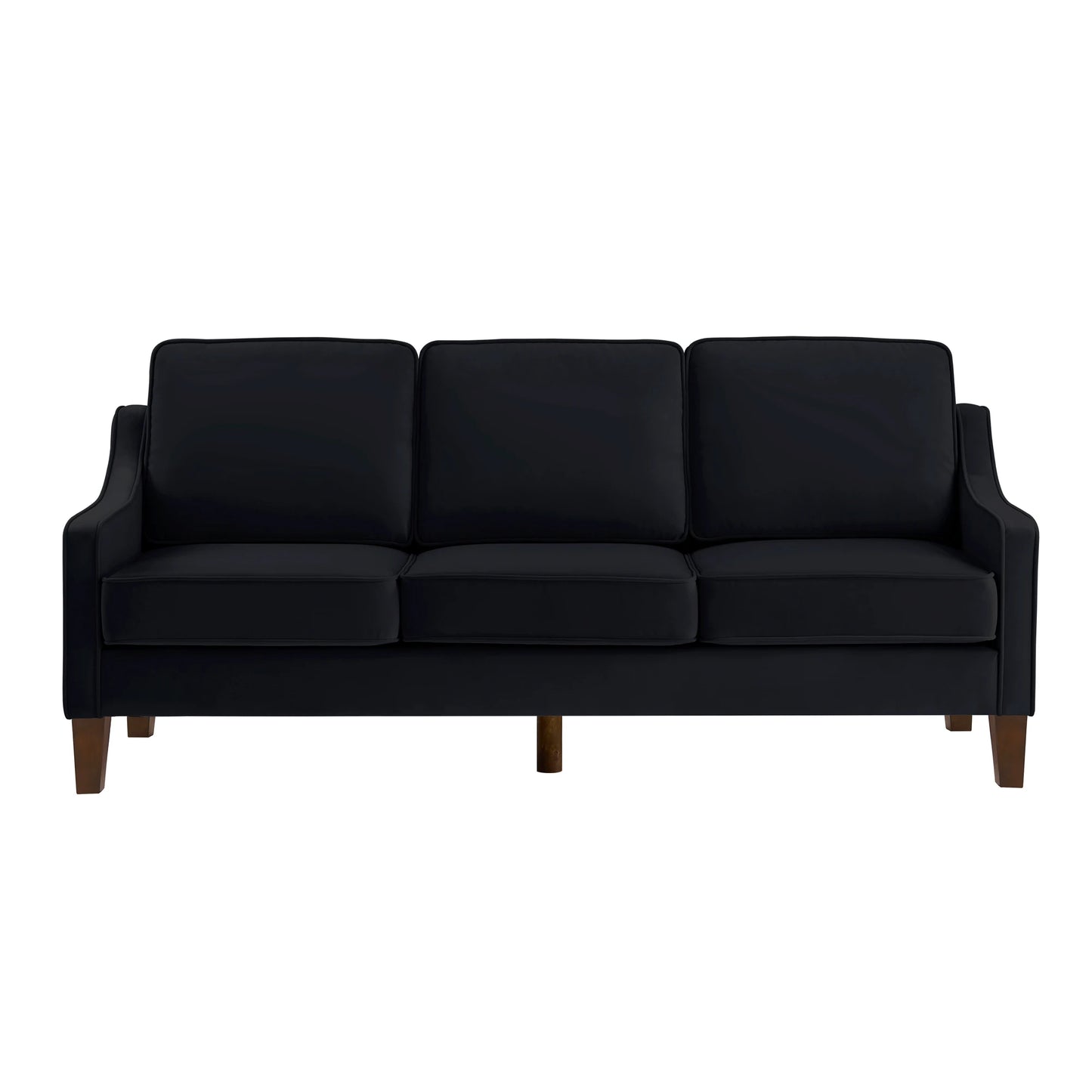 Modern Living Room Triple Recliner Sofa Bedroom Smooth To The Touch Long Lasting Wooden Table Legs Upholstered Velvet Large Sofa