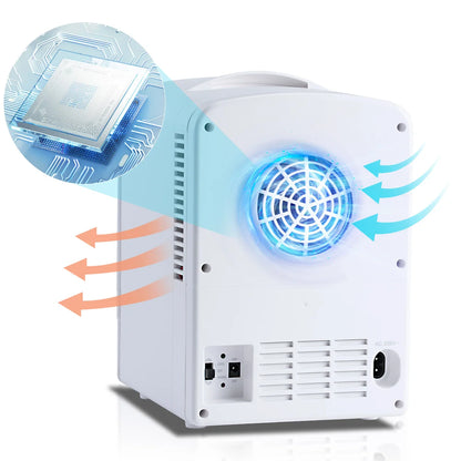 iceBlue Retro Mini Fridge  for Home Car