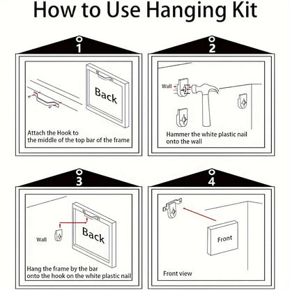 1.5 inch thick pine solid wood frame, battleship poster