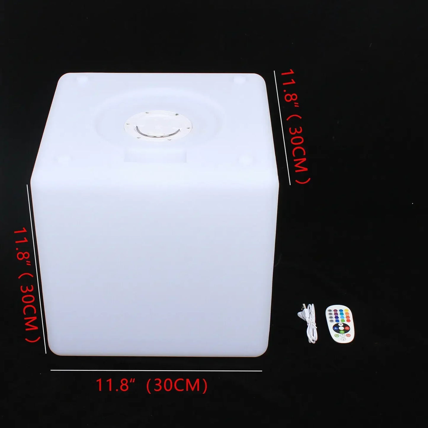 LED RGB Changing Cube Stool, Multi-Color Light Chair Seat for Outdoor, Indoor, and Patio Parties