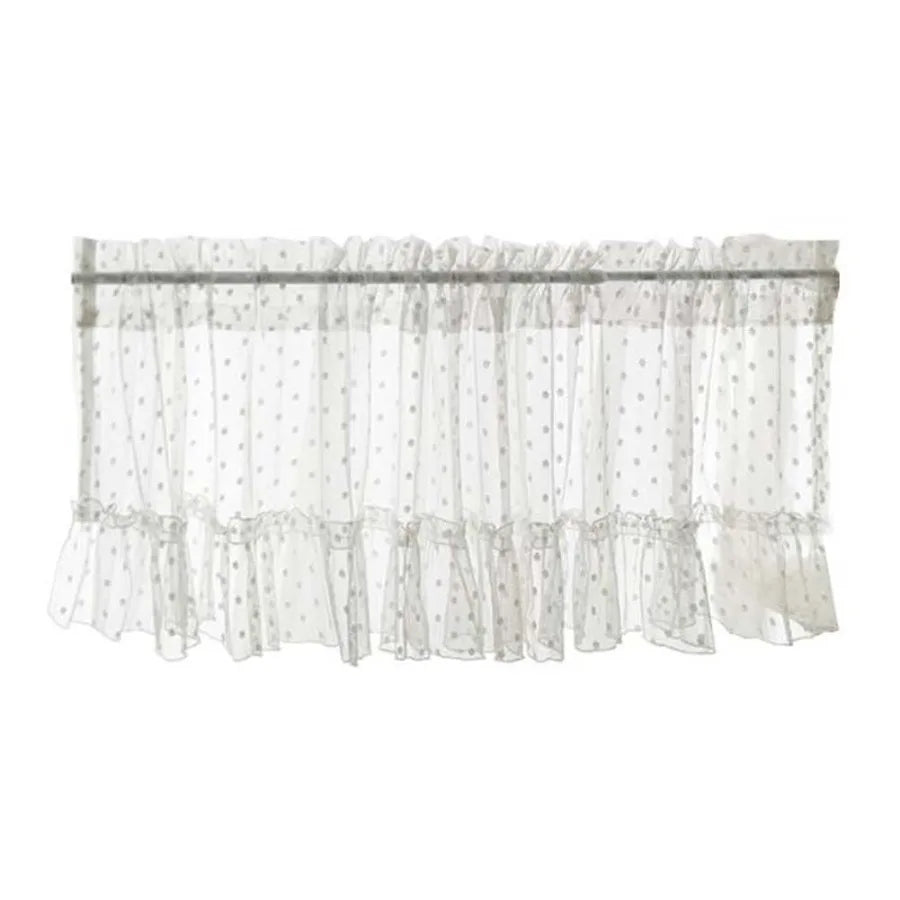 White Gauze half Curtain Lace Partition