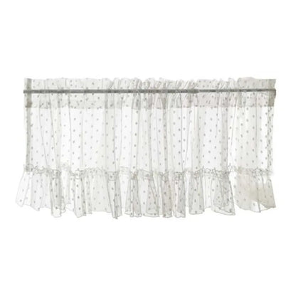 White Gauze half Curtain Lace Partition